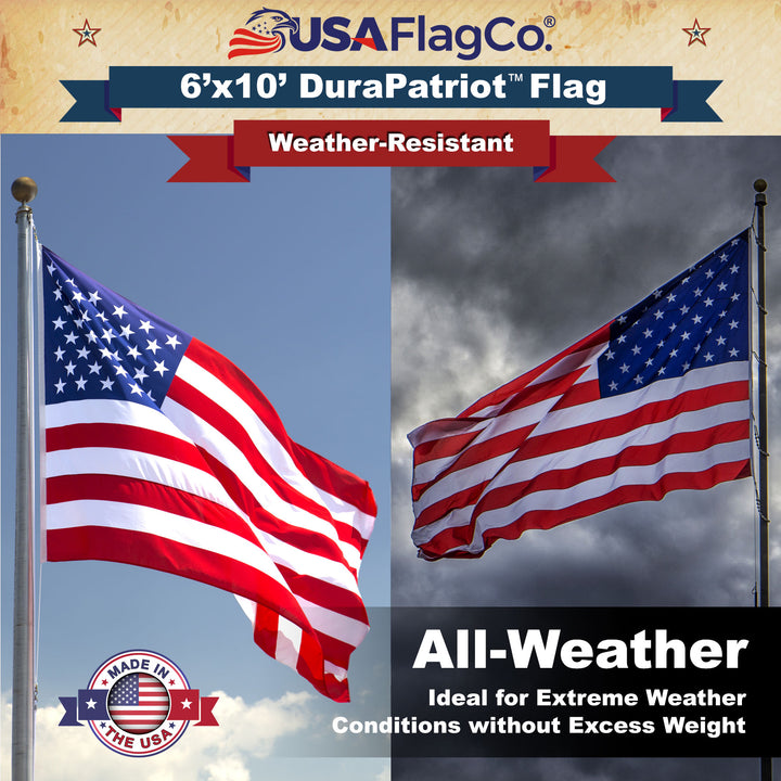 All-Weather 6x10 American Flag for Outside
