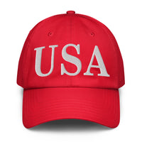 Under Armour® Dad Hat | White Embroidered USA