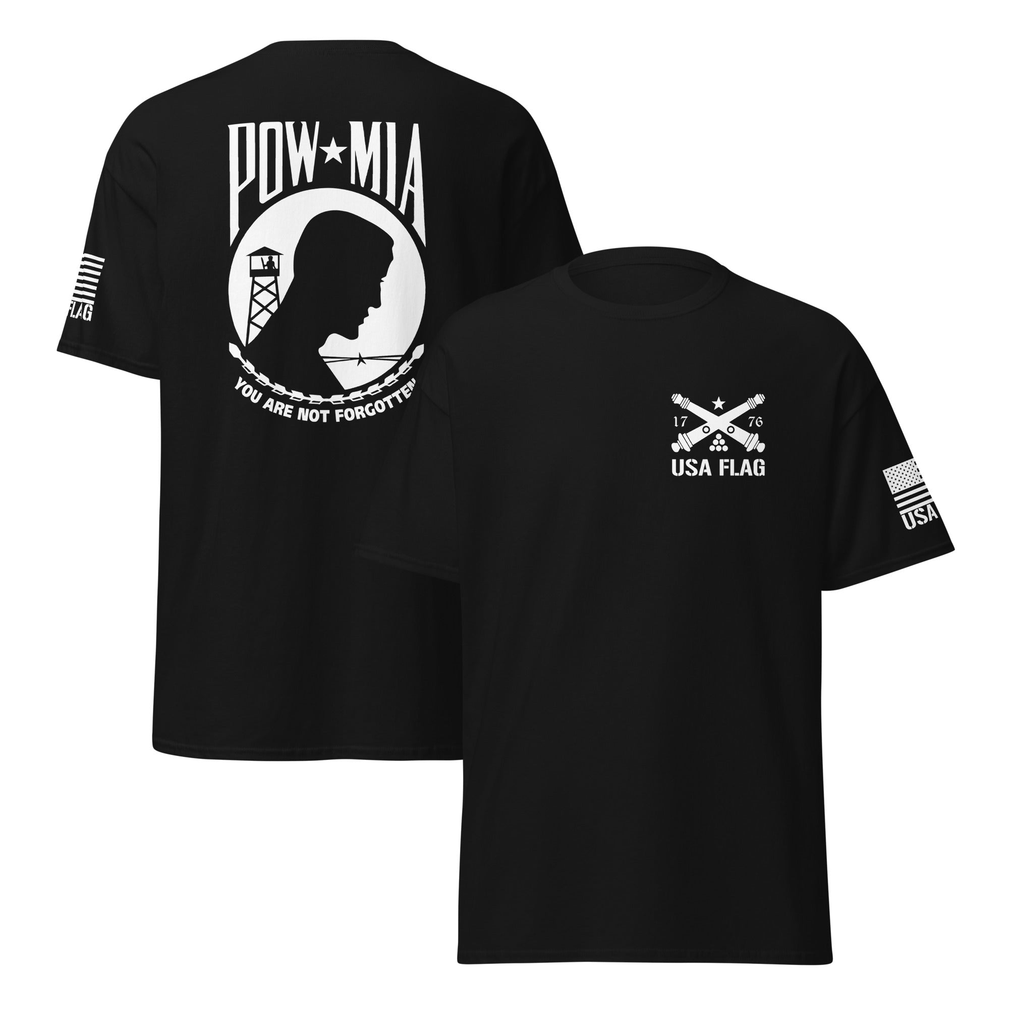 POW-MIA T-Shirt | DTF Printing | Unisex Classic Tee | Gildan 5000