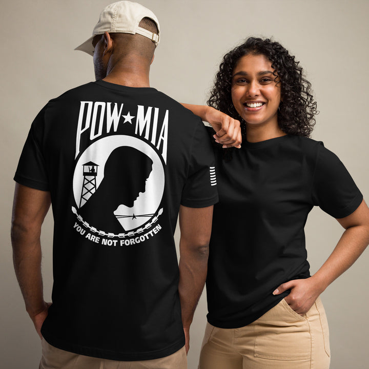 POW-MIA T-Shirt Back-Side Logo (Made in the USA)