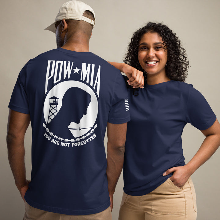 POW-MIA T-Shirt Back-Side Logo (Made in the USA)