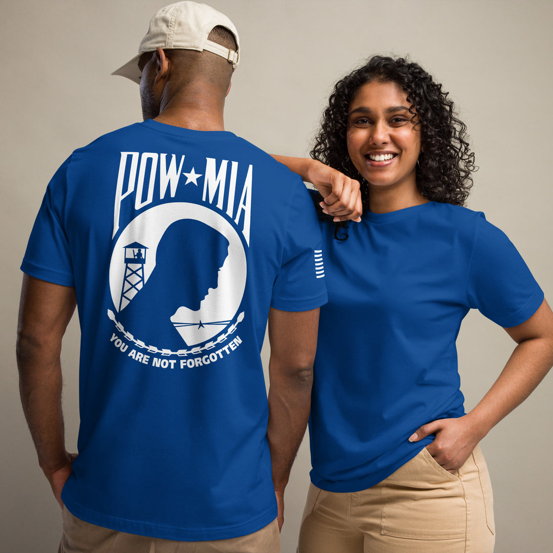 POW-MIA T-Shirt Back-Side Logo (Made in the USA)