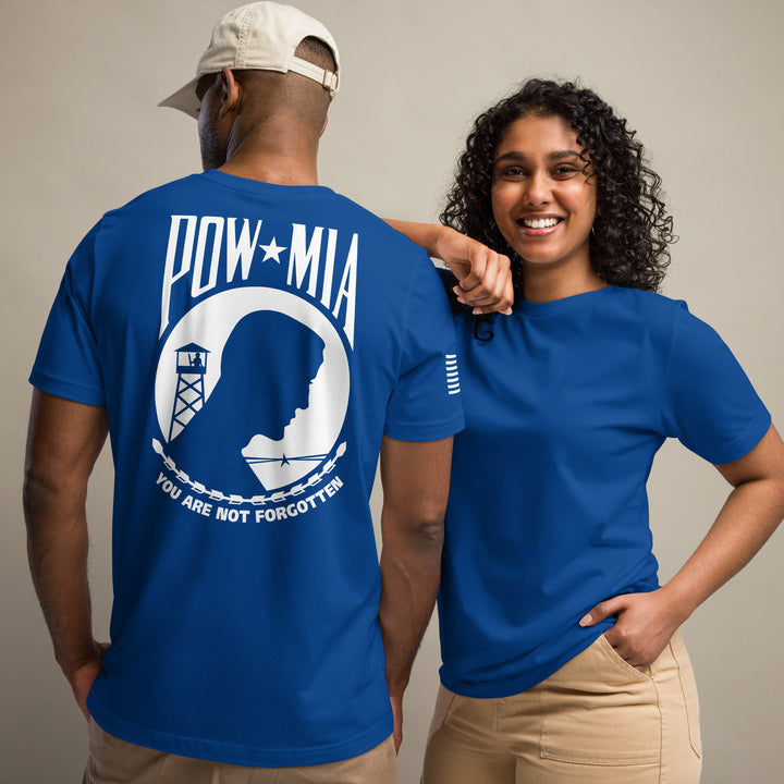 POW-MIA T-Shirt Back-Side Logo (Made in the USA)
