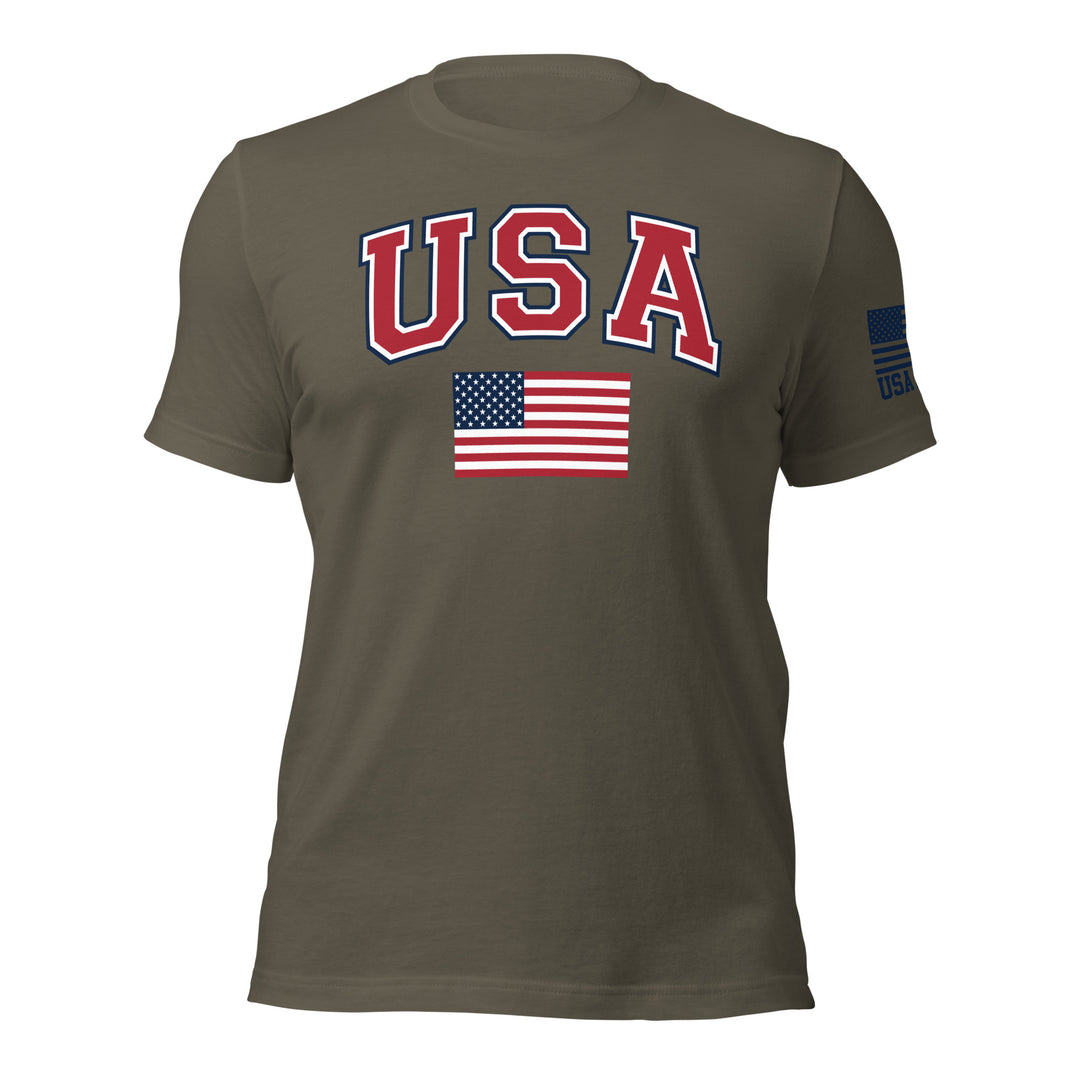USA Flag T-Shirt | Unisex Shirt | Bella + Canvas 3001