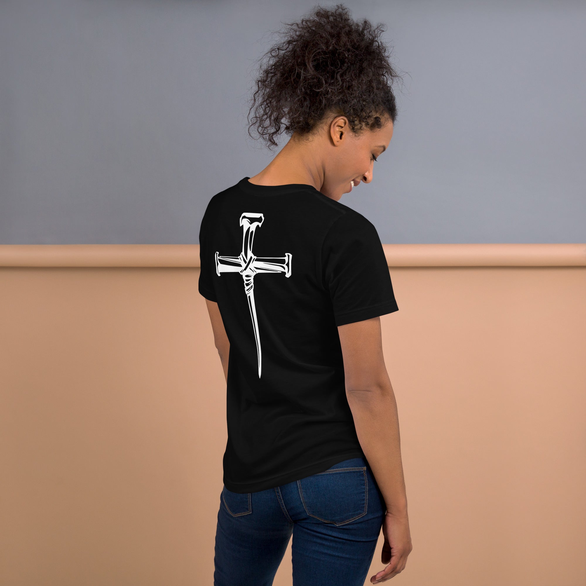 Three Crucifixion Nails Cross T-Shirt | Unisex Tee | DTF Printing