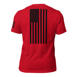 Vertical American Flag T-Shirt | Unisex Tee | DTF Printing