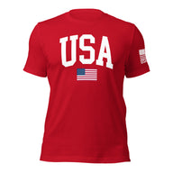 USA Flag T-Shirt Mens & Ladies Unisex Tee | DTF Printing