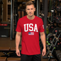 USA Flag T-Shirt Mens & Ladies Unisex Tee | DTF Printing