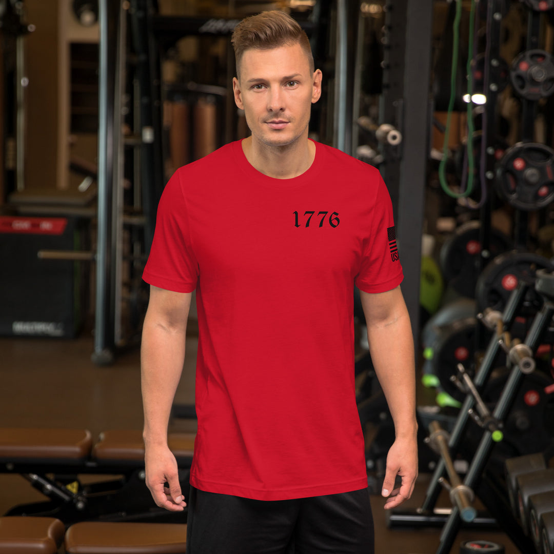Vertical American Flag T-Shirt | Unisex Tee | DTF Printing