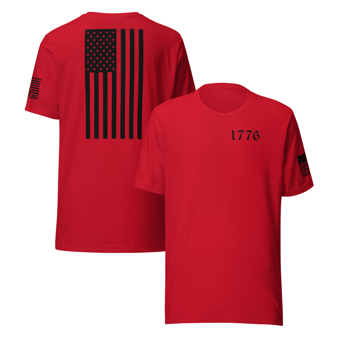 Vertical American Flag T-Shirt | Unisex Tee | DTF Printing