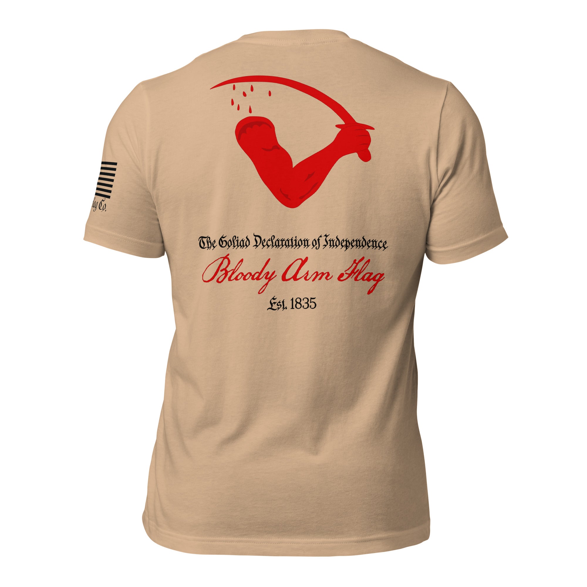 Goliad Flag aka Bloody Arm Flag T-Shirt | Texas Independence DTG