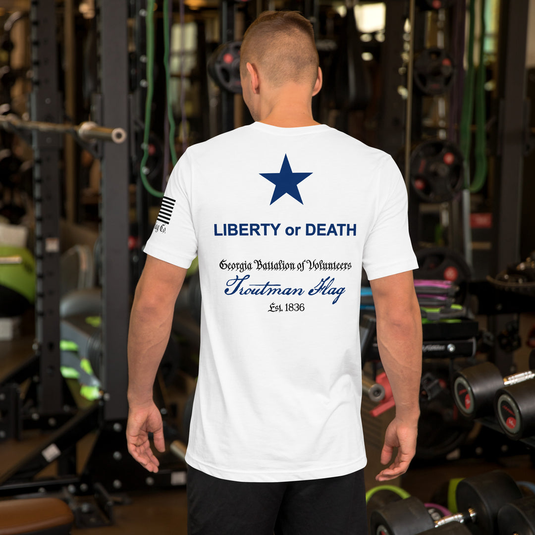 Troutman Flag "Liberty or Death" Flag T-Shirt | DTG Print