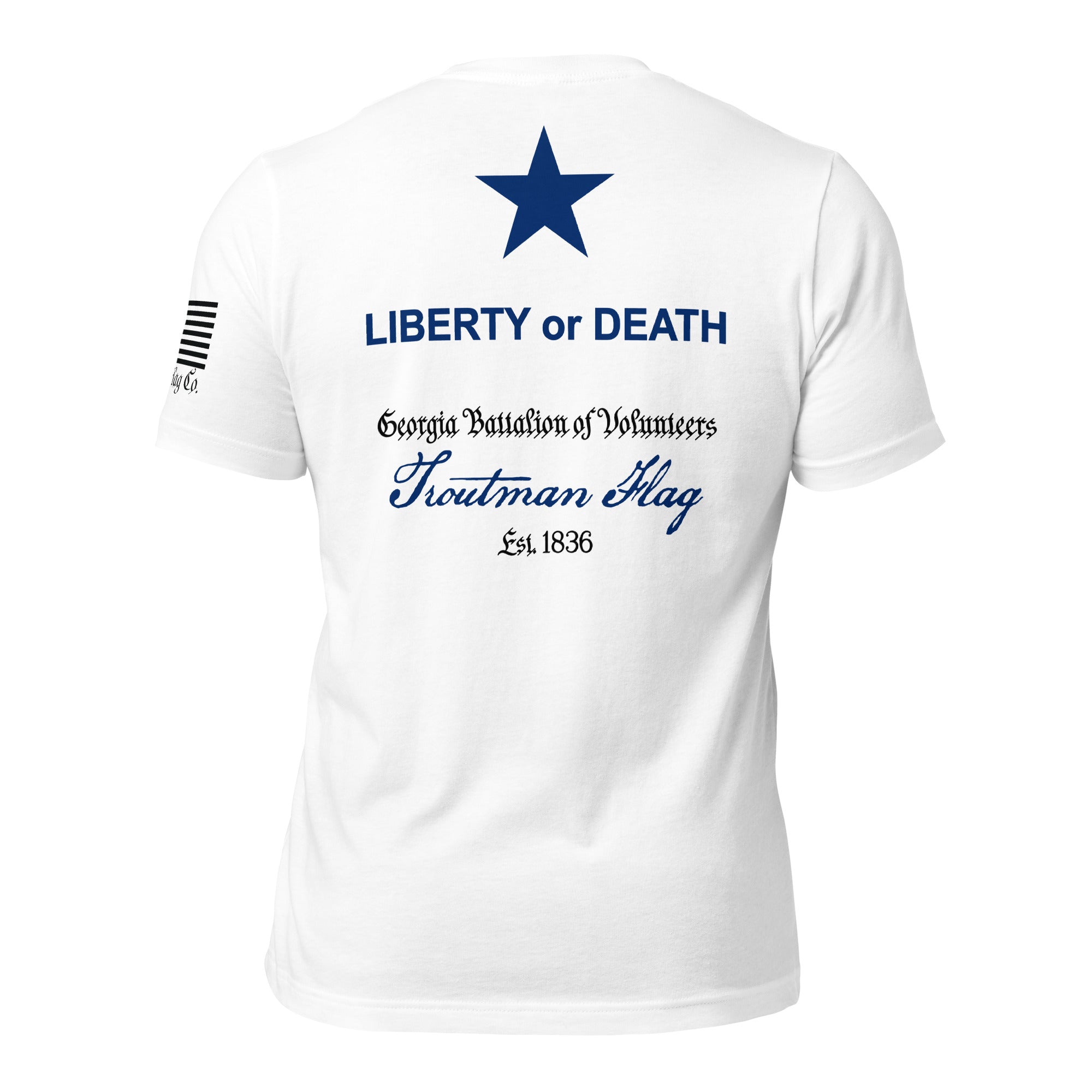 Troutman Flag "Liberty or Death" Flag T-Shirt | DTG Print