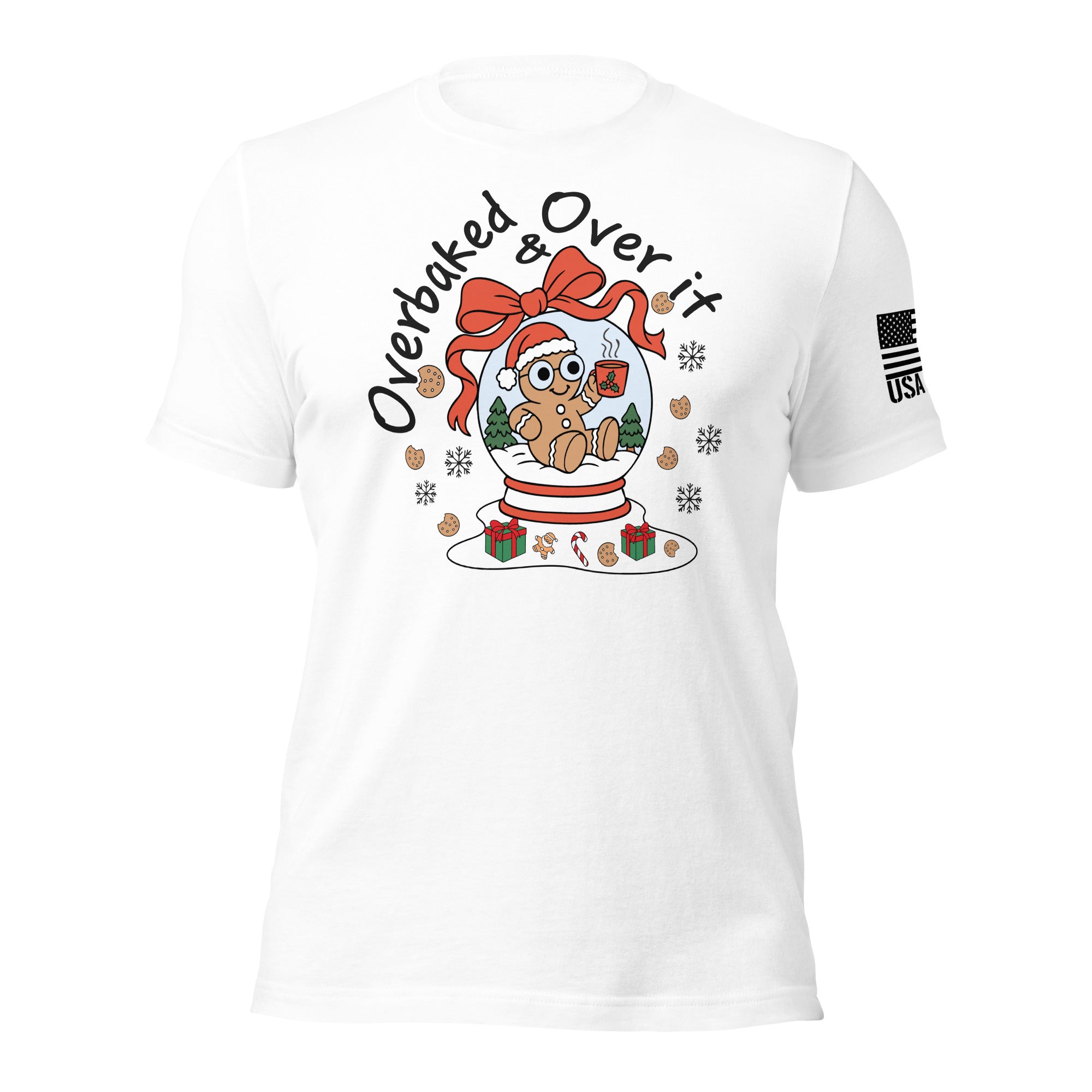 Overbaked & Over It | Unisex Christmas T-Shirts | DTF Printing