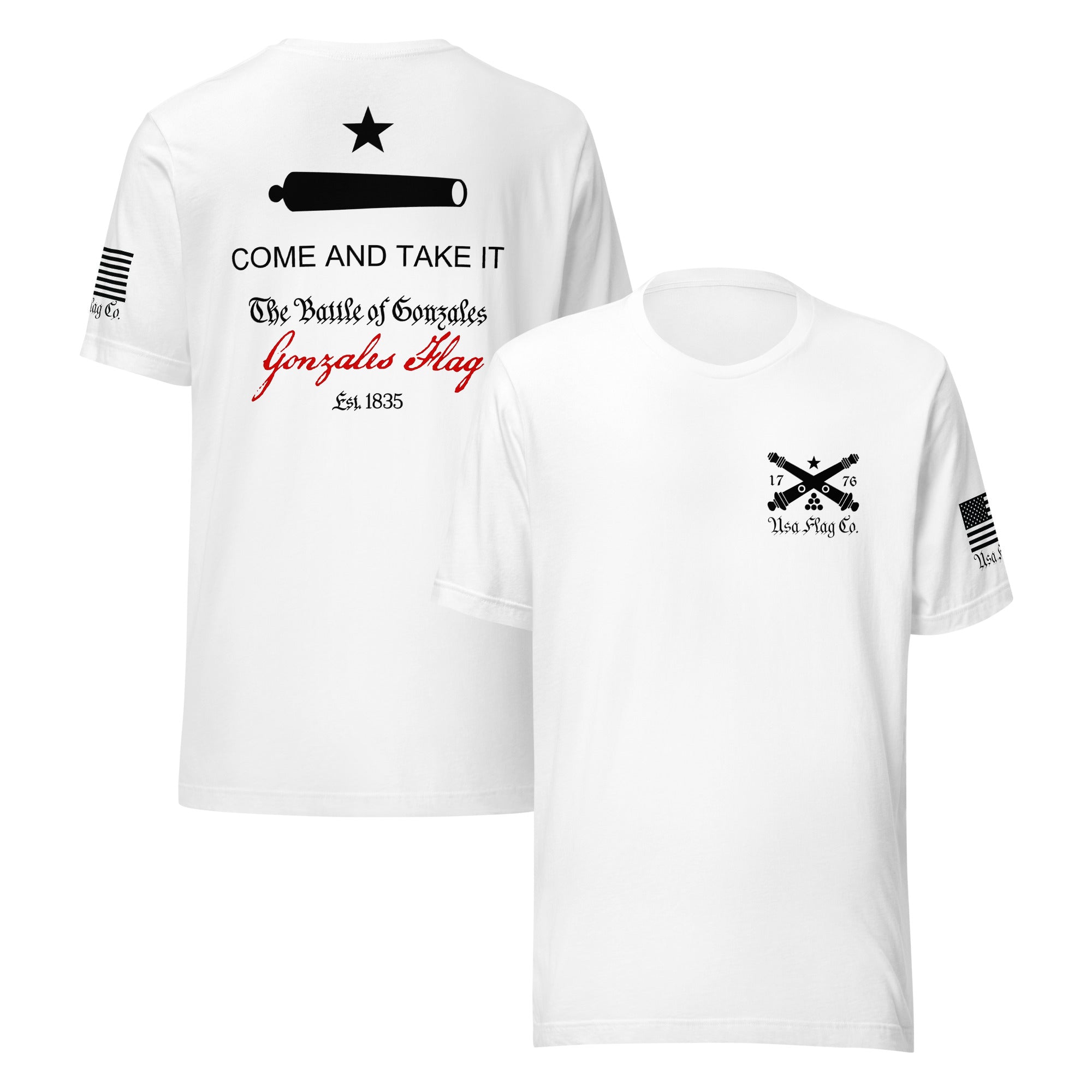 Come and Take It T-Shirt | Gonzales Flag DTG Print – USA Flag Co.