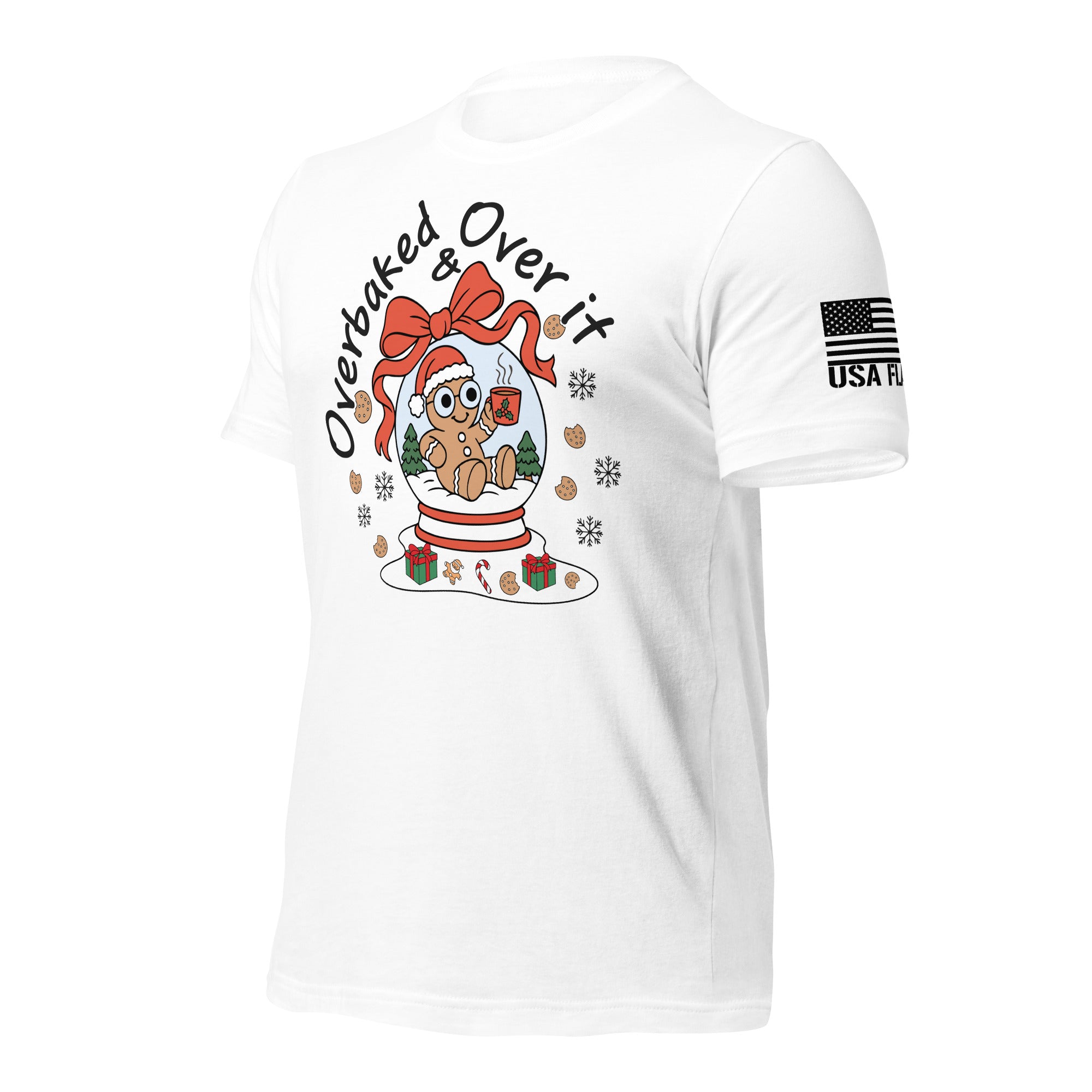 Overbaked & Over It | Unisex Christmas T-Shirts | DTF Printing