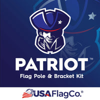 PATRIOT™ Flag Pole and Bracket Kit by USA Flag Co. (Vivid White)