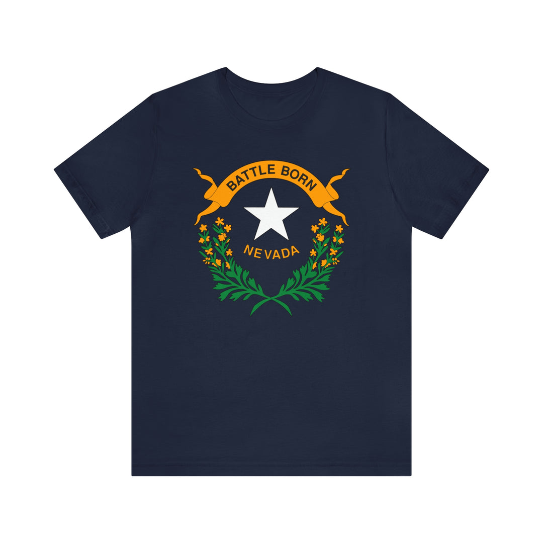 Nevada State Flag T Shirt: Bella + Canvas 3001