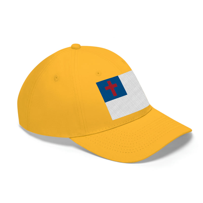 Christian Flag Unisex Baseball Hat (Embroidered Flag)