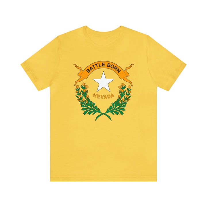 Nevada State Flag T Shirt: Bella + Canvas 3001