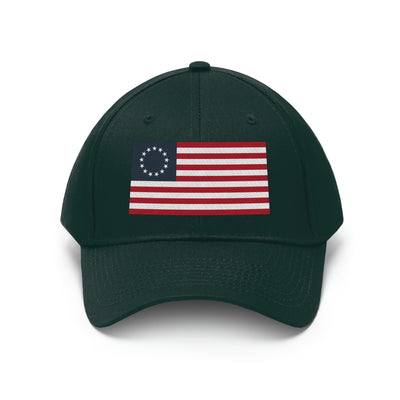 Betsy Ross Flag Unisex Baseball Hat (Embroidered Flag)