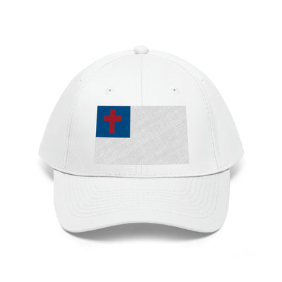Christian Flag Unisex Baseball Hat (Embroidered Flag)