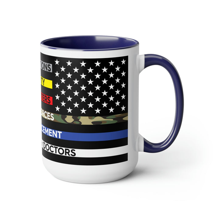 Thin Line USA Flag™ Coffee Mugs, 15oz