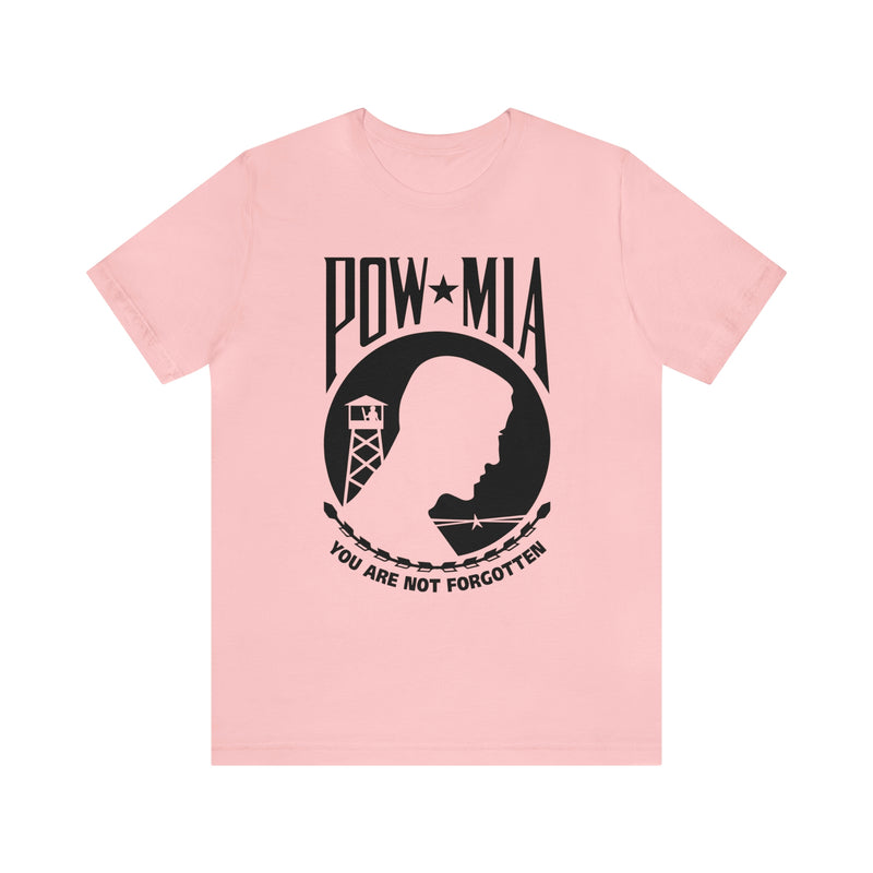 POW-MIA T Shirt: Bella + Canvas 3001