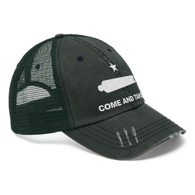 Come And Take It Flag Distressed Unisex Trucker Hat (Embroidered)