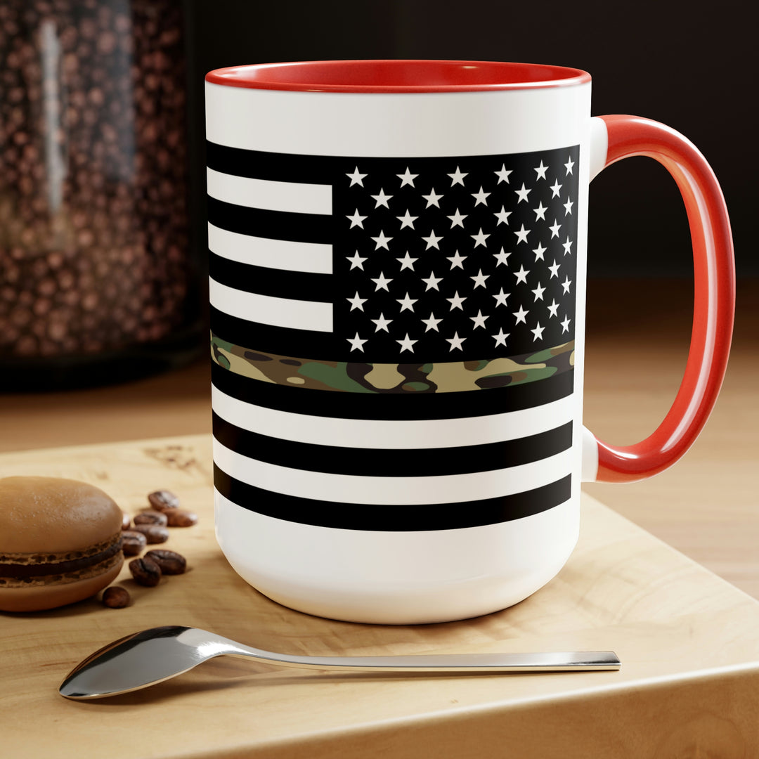 Two-Tone Thin Camo Line Flag Coffee Mugs, 15oz – USA Flag Co.