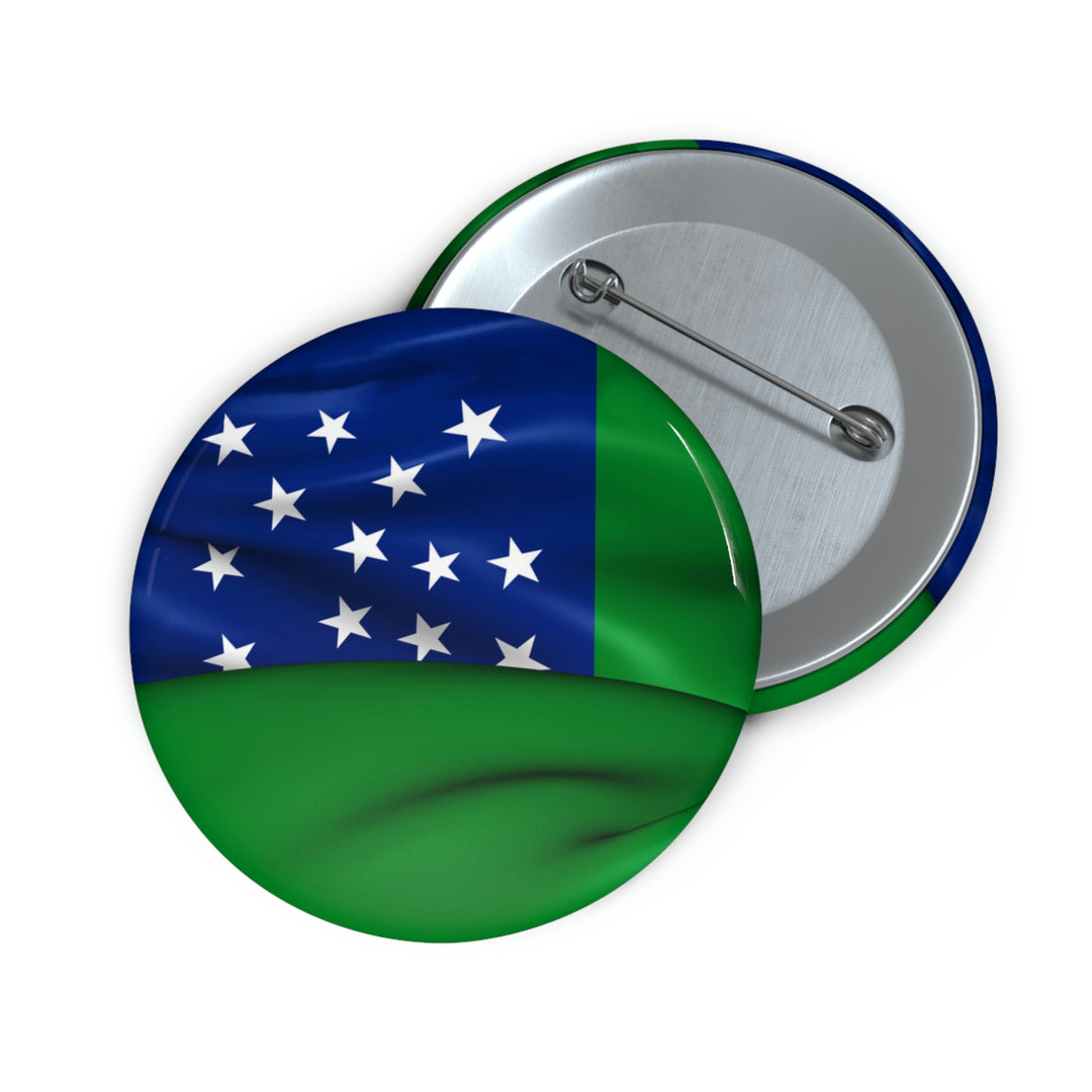 Green Mountain Boys Flag Custom Pin Buttons