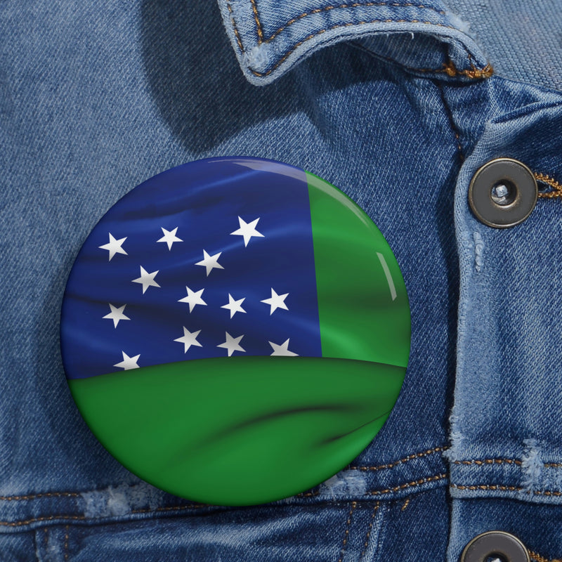 Green Mountain Boys Flag Custom Pin Buttons