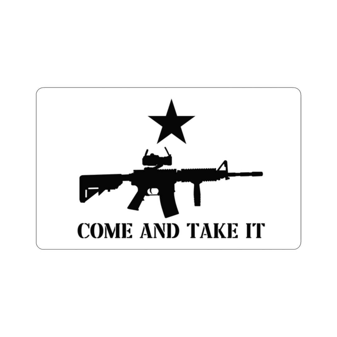 Come And Take It AR-15 Flag Decal (indoor and outdoor use)