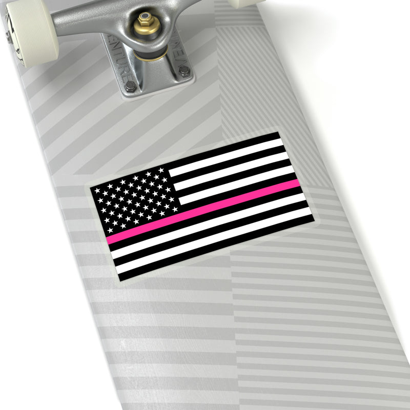 Thin Pink Line Flag Sticker