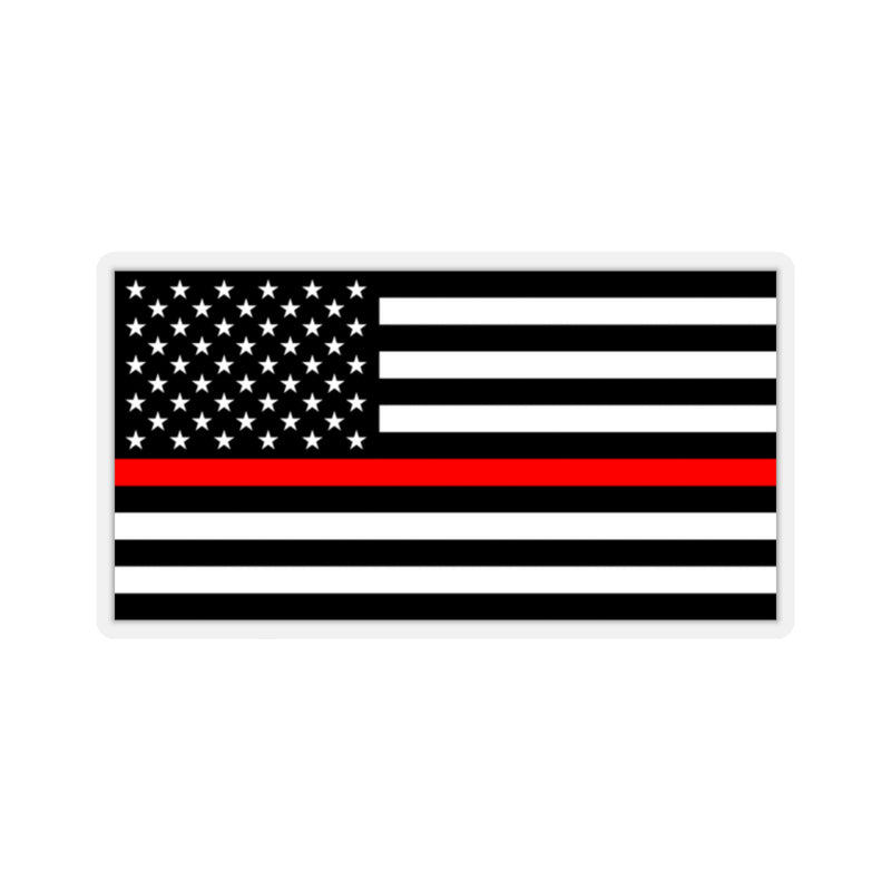 Thin Red Line Flag Stickers