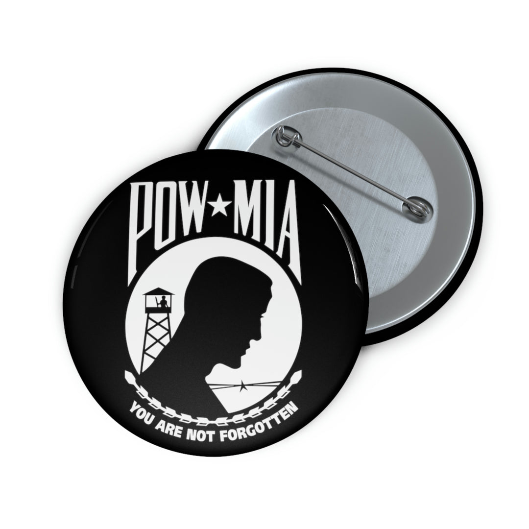 POW-MIA Flag Custom Pin Buttons