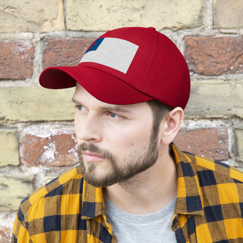 Christian Flag Unisex Baseball Hat (Embroidered Flag)