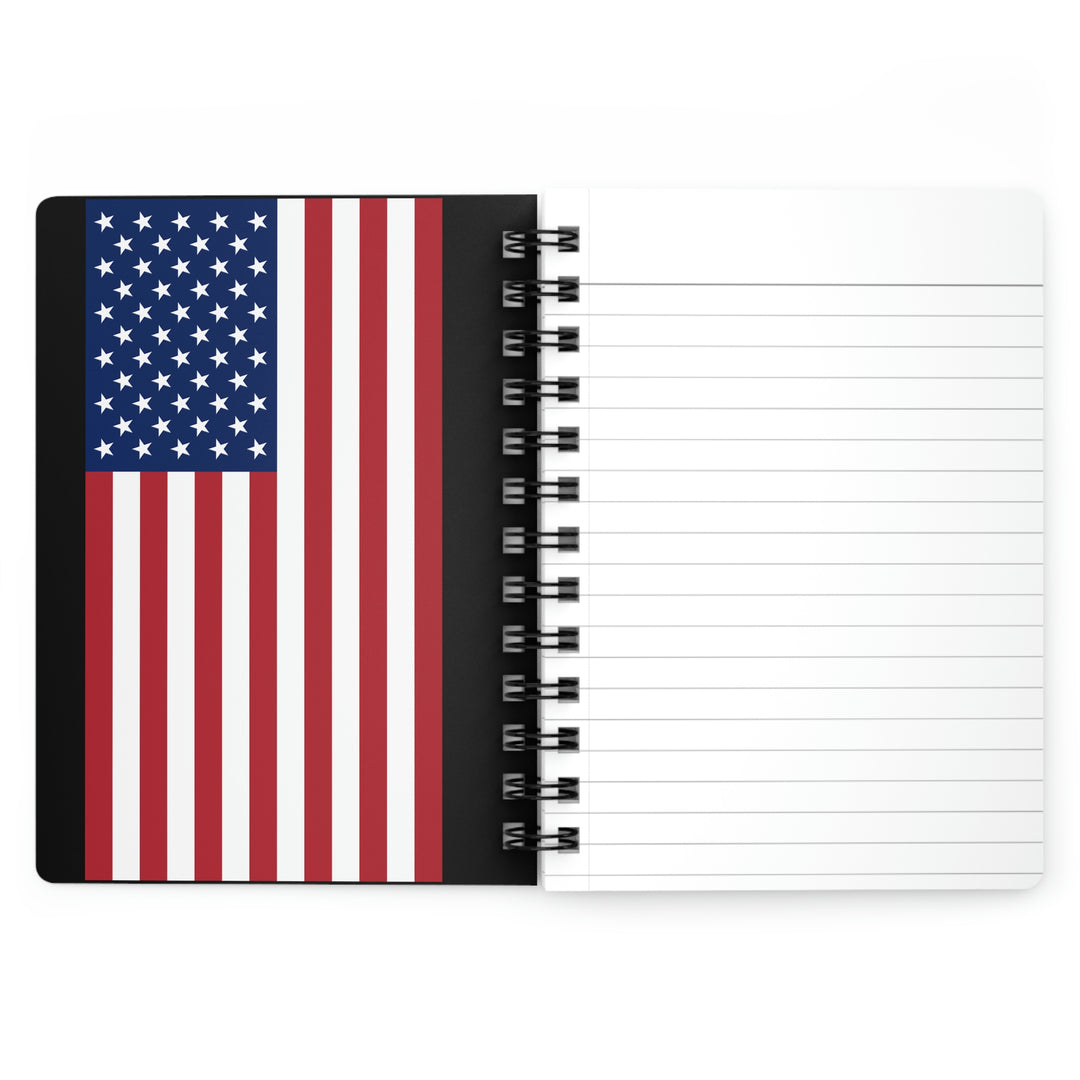 American Flag Soldier Spiral Bound Journal