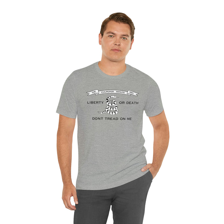 The Culpeper Minute Men Flag T Shirt: Bella + Canvas 3001