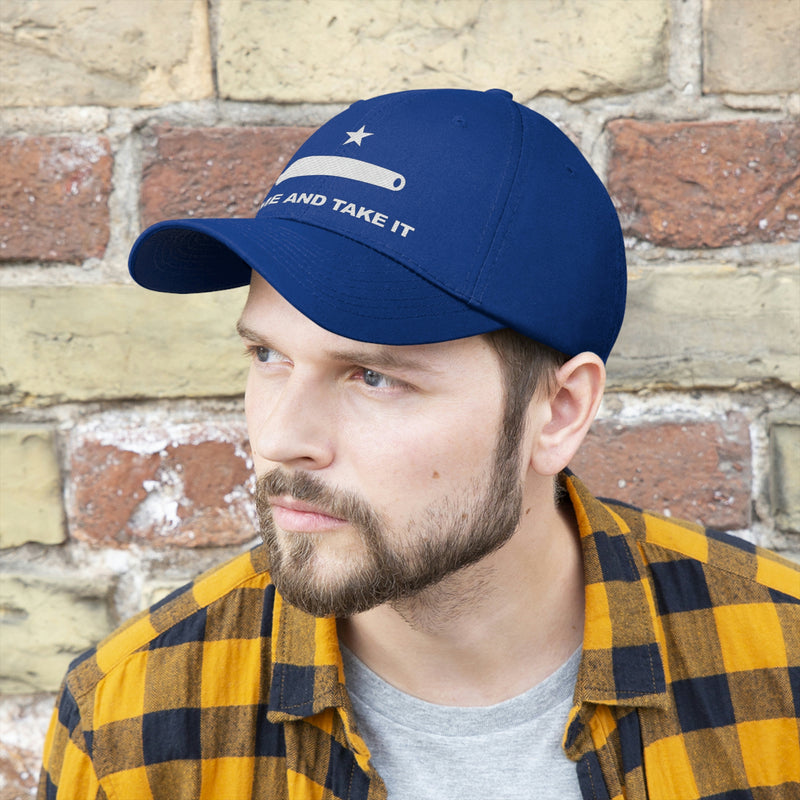 Come And Take It Flag Unisex Baseball Hat (Embroidered Flag)