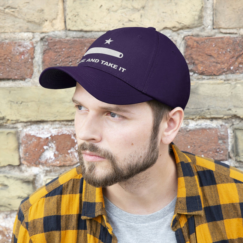 Come And Take It Flag Unisex Baseball Hat (Embroidered Flag)