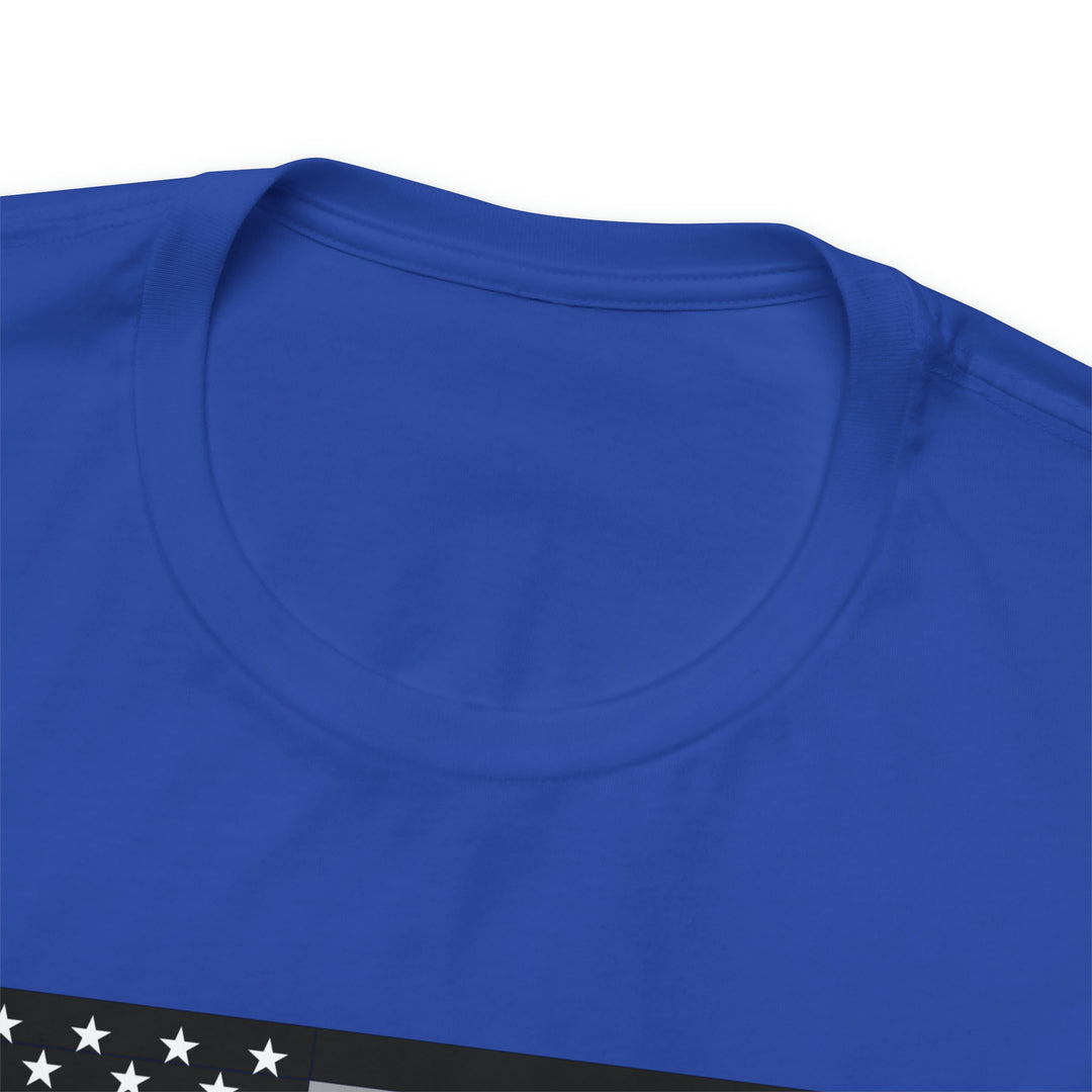 Thin Line USA Flag T Shirt: Bella + Canvas 3001