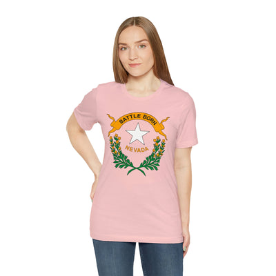 Nevada State Flag T Shirt: Bella + Canvas 3001