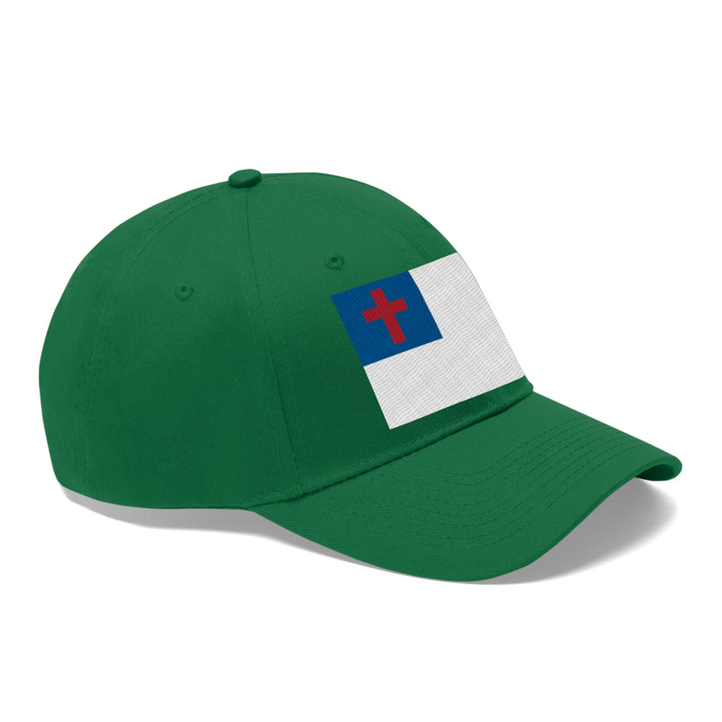 Christian Flag Unisex Baseball Hat (Embroidered Flag)