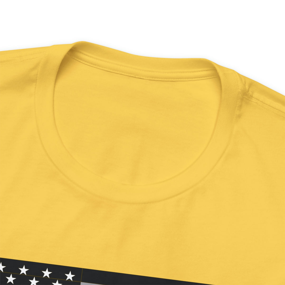 Thin Line USA Flag T Shirt: Bella + Canvas 3001