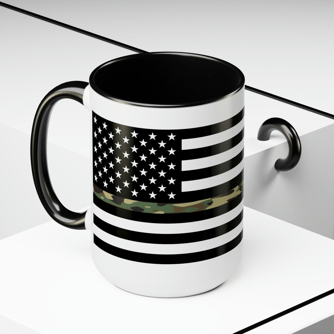 Two-Tone Thin Camo Line Flag Coffee Mugs, 15oz – USA Flag Co.