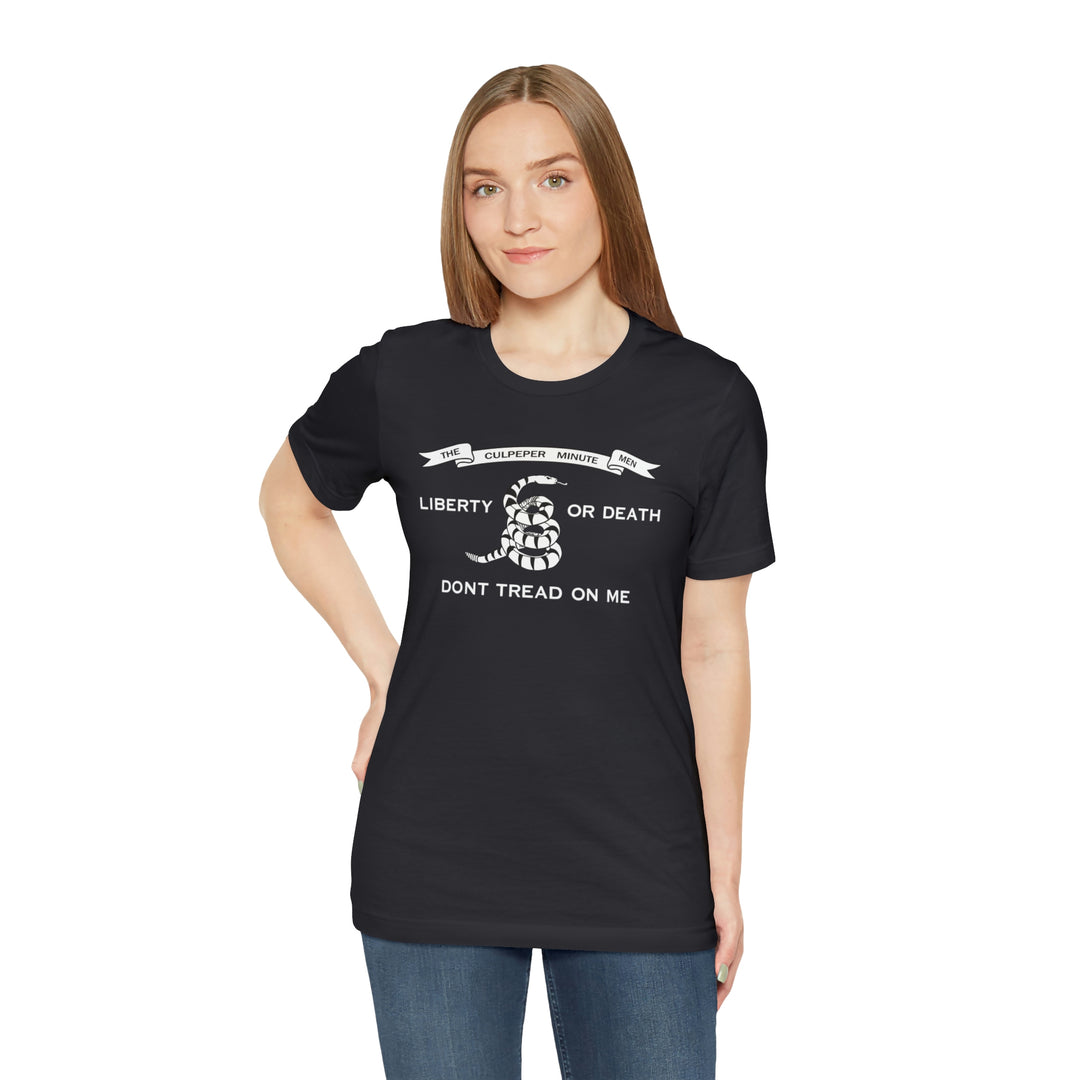 The Culpeper Minute Men Flag T Shirt: Bella + Canvas 3001