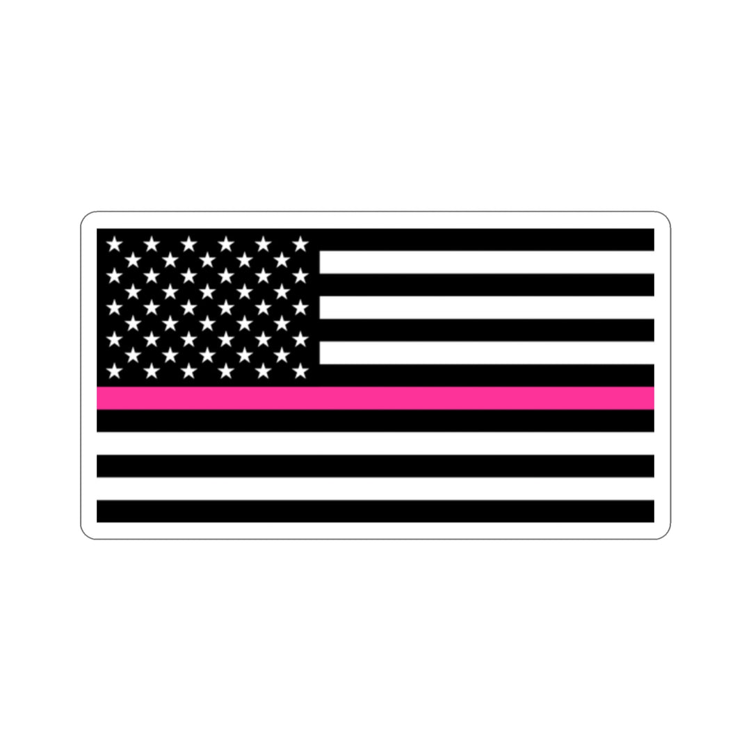 Thin Pink Line Flag Sticker by USA Flag Co.