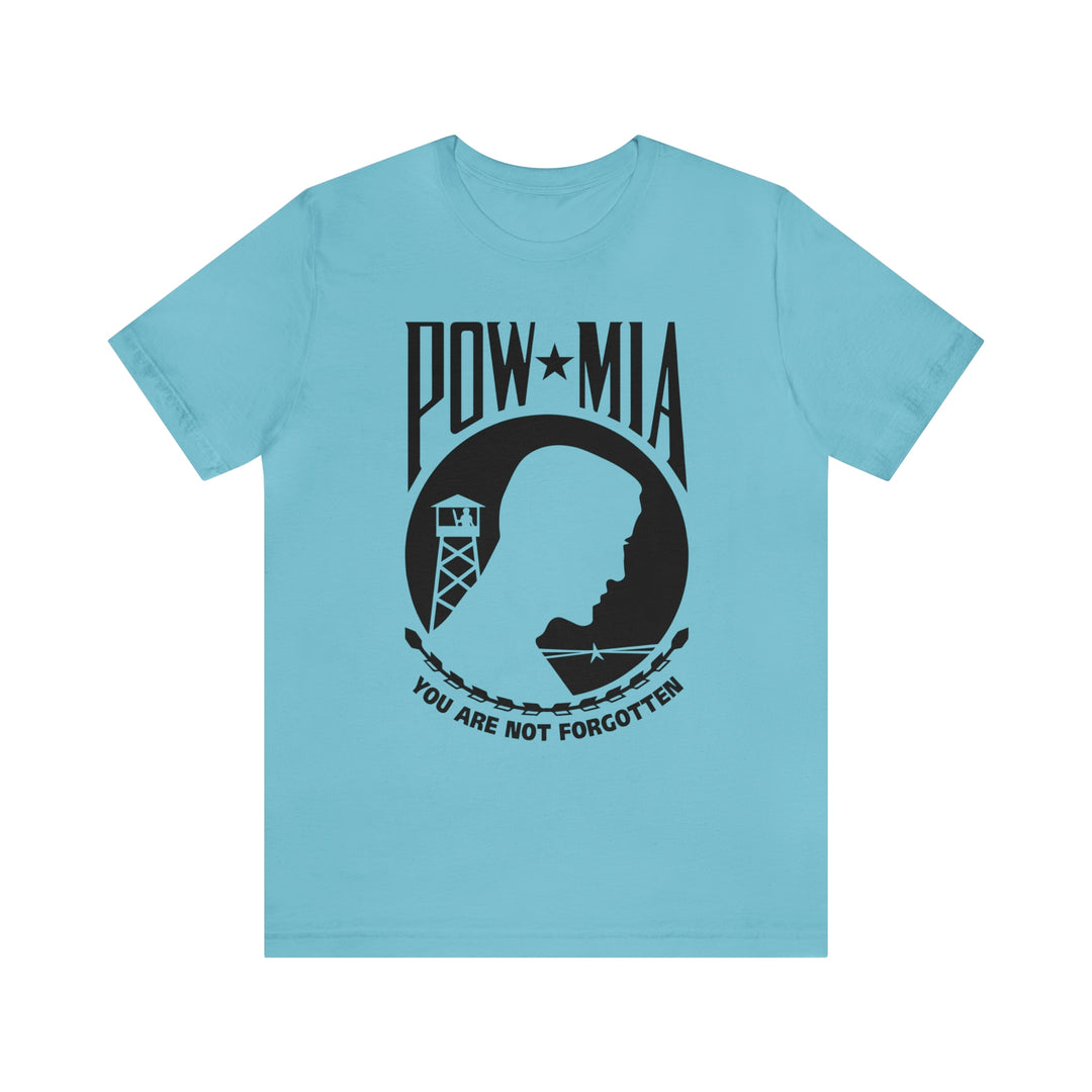 POW-MIA T Shirt: Bella + Canvas 3001