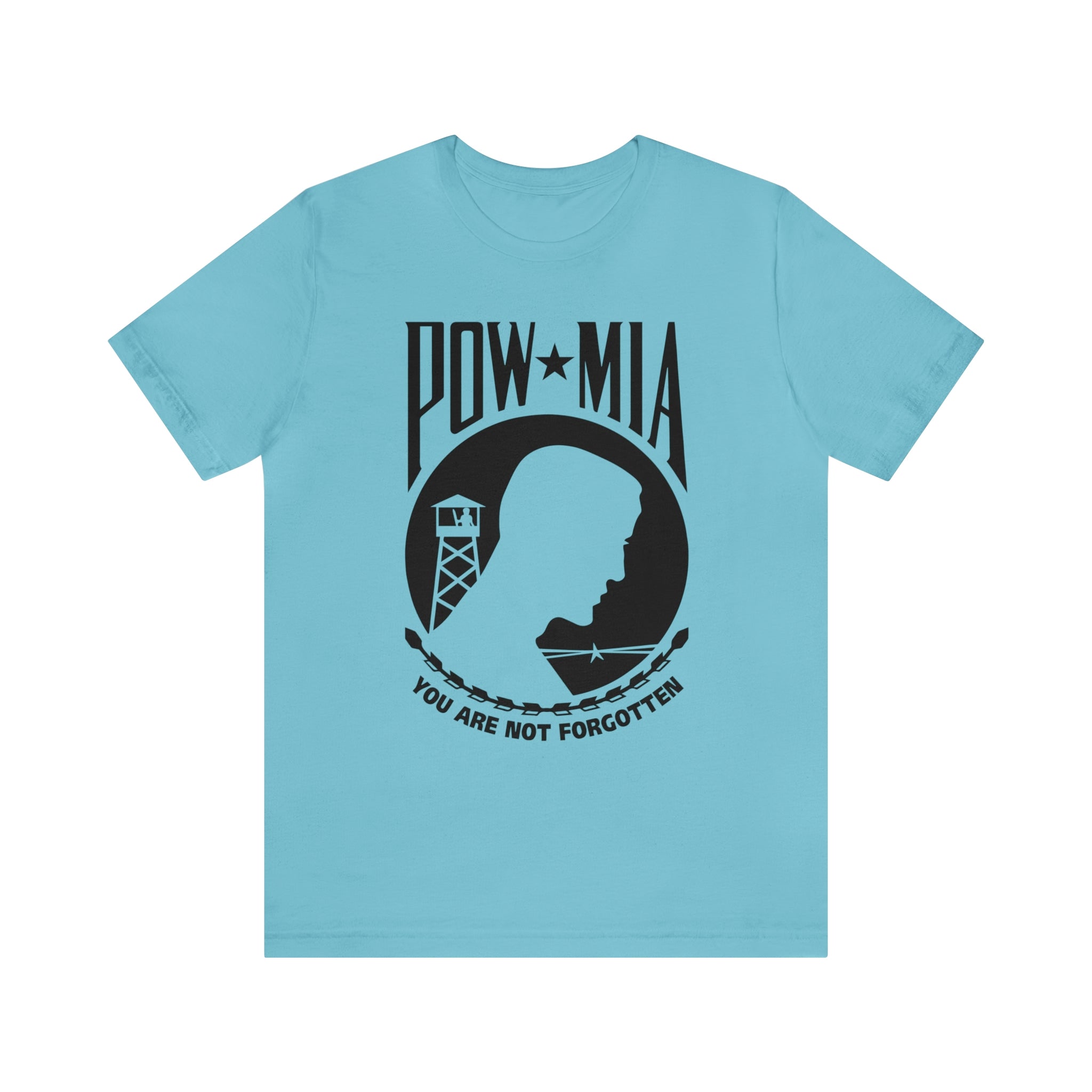 POW-MIA T Shirt: Bella + Canvas 3001